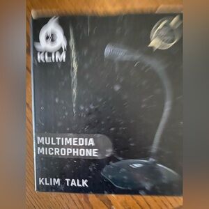 NIB KLIM Talk USB Desk Microphone for PC, MAC, PS4, Laptop, ZOOM, Skype, Gaming